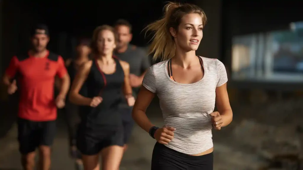 people running